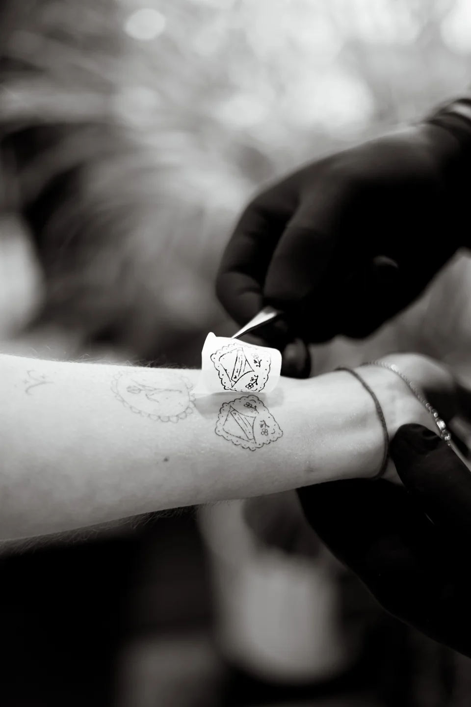 Tatuagem realizada por alunos da Academy.